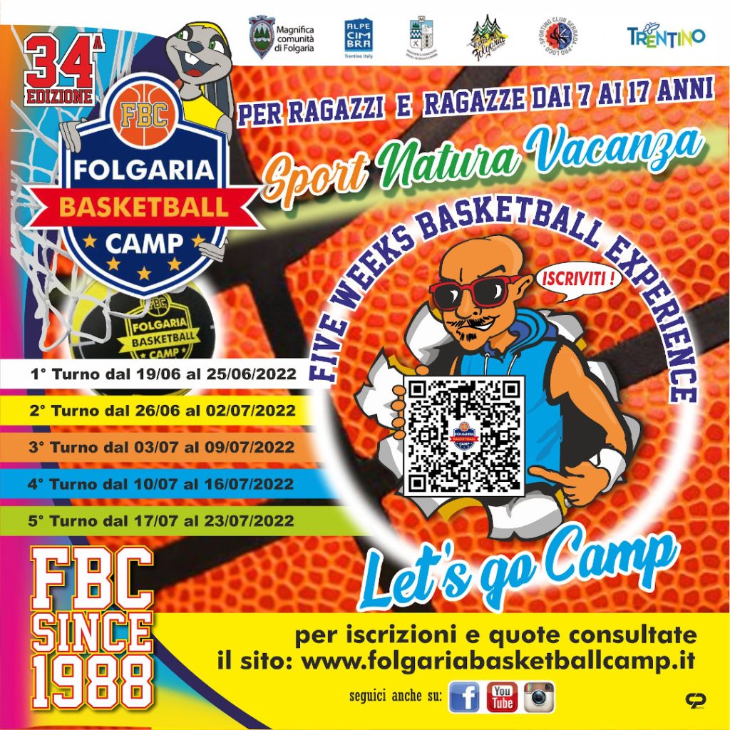 Folgari Basketball Camp: Cartolina Fronte