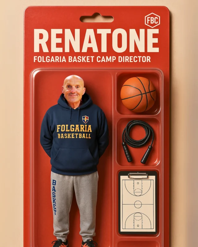 Renatone è pronto a scendere in campo, anche in versione action figure! 🏀💥 
E tu? Sei pronto per un’estate di divertimento, sport e nuovi amici? 😎

Ci sono ancora posti disponibili al #FolgariaBasketCamp nei seguenti turni:

15-21 giugno ✅ (ancora qualche posto)
22-28 giugno ✅(ancora qualche posto)
29 giugno-5 luglio ✅(ancora qualche posto)
6-12 luglio ❌
13-19 luglio ❌

Non perdere l’occasione di farne parte, affrettati a iscriverti! 🚀🌟