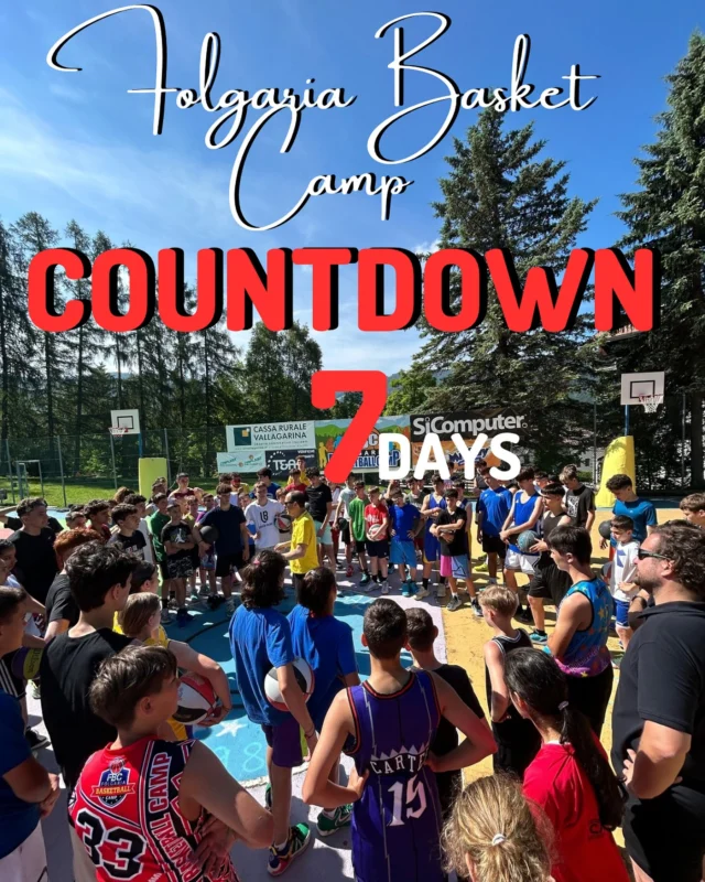 🔥 -7 giorni al Folgaria Basket Camp!

L’attesa sta per finire… manca solo UNA SETTIMANA all’inizio dell’estate più intensa e divertente dell’anno! 🏀

Sei pronto a scendere in campo, fare nuove amicizie e vivere un’esperienza indimenticabile?

Noi non vediamo l’ora di accogliervi a Folgaria! 💙

📍 Folgaria 
📅 15 giugno – 19 luglio 2025
🏀 Allenati. Divertiti. Cresci.

WE ❤️ FBC
